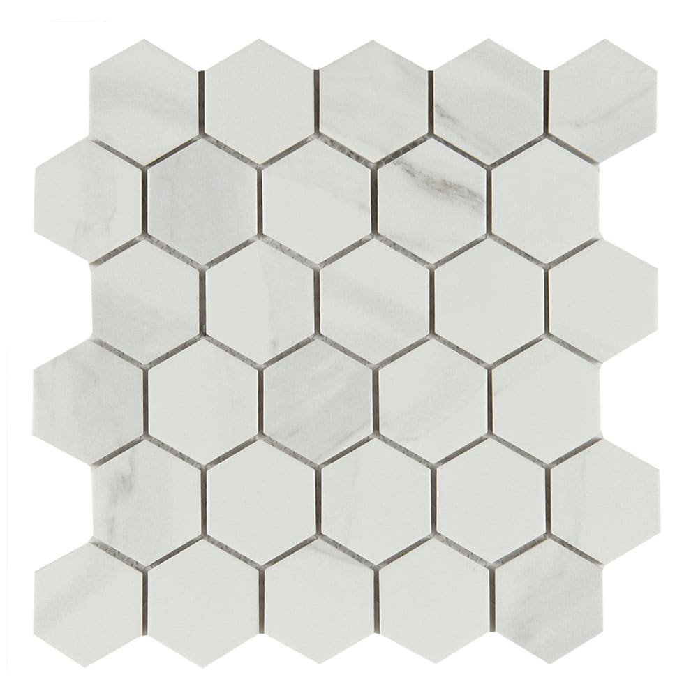 Mosaïque de porcelaine Bianco 10&nbsp;5/8&nbsp;po&nbsp;x&nbsp;11&nbsp;po VERTUO