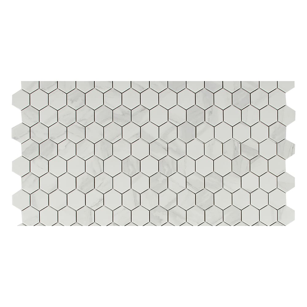 Mosaïque de porcelaine Bianco 10&nbsp;5/8&nbsp;po&nbsp;x&nbsp;11&nbsp;po VERTUO