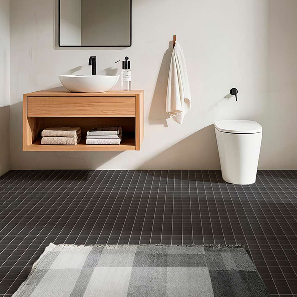 Mosaïque de porcelaine Minuit 12 po x 12 po VERTUO