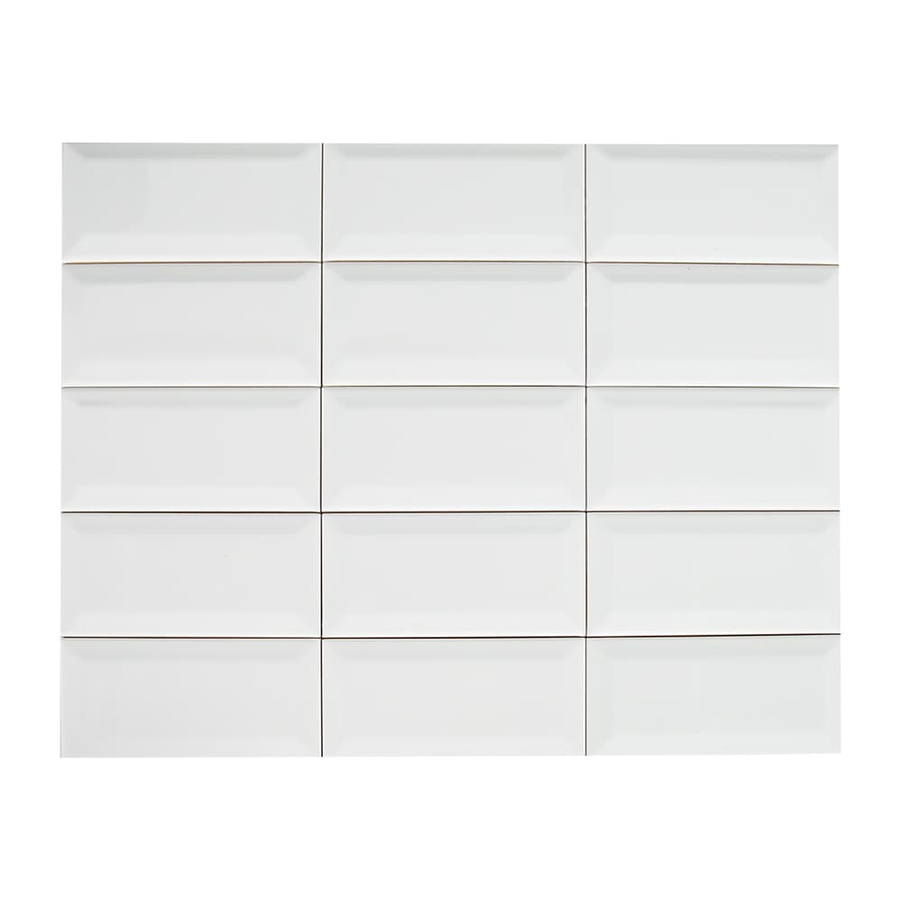 Carreaux de céramique murale biseautée 3&nbsp;po&nbsp;x&nbsp;6&nbsp;po