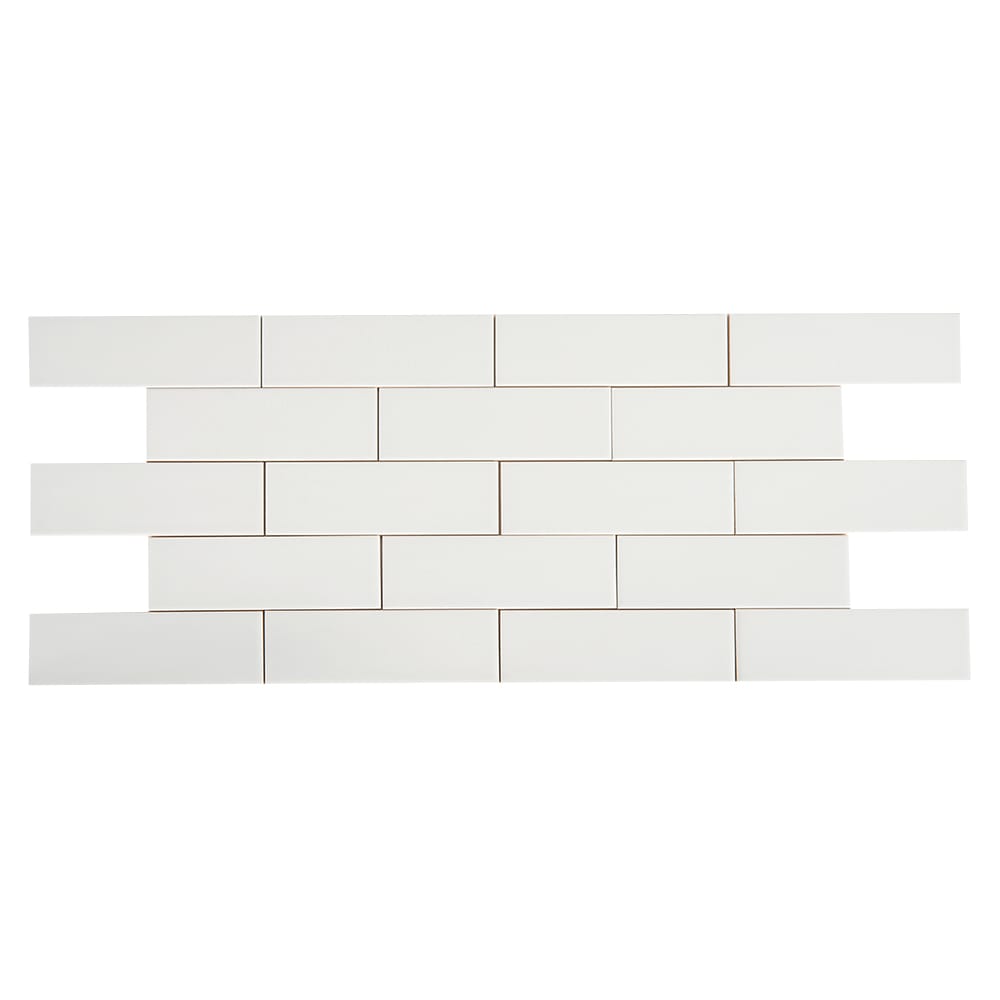Carreaux de céramique murale BG Blanc mat 4&nbsp;1/4&nbsp;po&nbsp;x&nbsp;16&nbsp;po