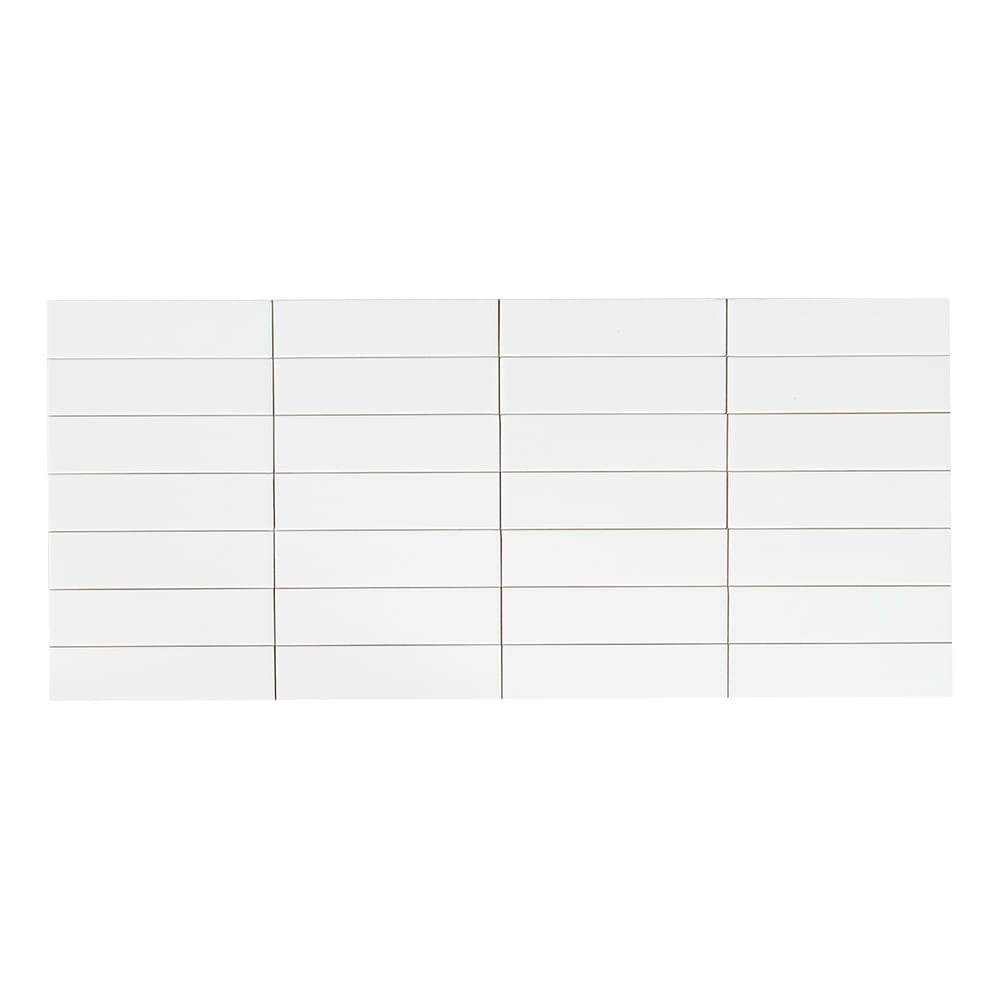 Carreaux de céramique murale BG Blanc mat 4&nbsp;1/4&nbsp;po&nbsp;x&nbsp;16&nbsp;po