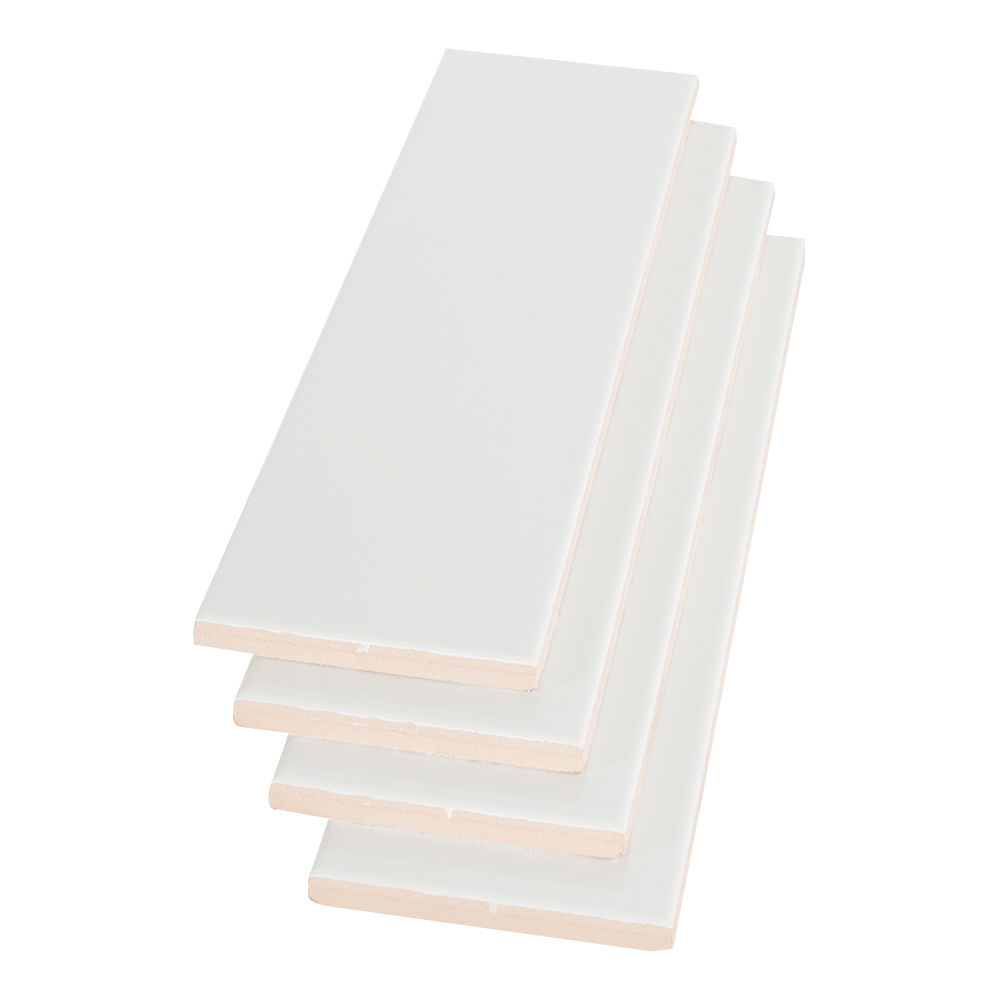 Carreaux de céramique murale BG Blanc mat 4&nbsp;1/4&nbsp;po&nbsp;x&nbsp;16&nbsp;po