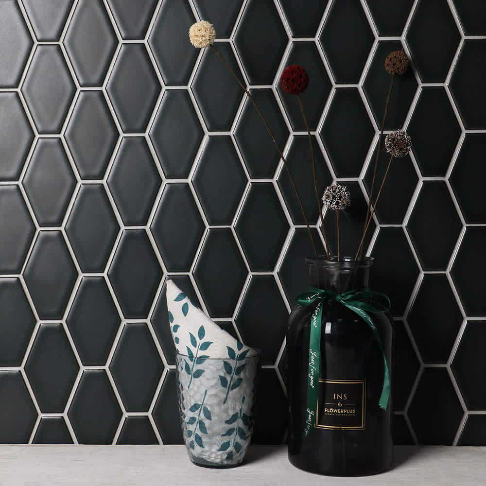 Mosaïque de porcelaine Hexagone 10&nbsp;1/2&nbsp;po&nbsp;x&nbsp;11&nbsp;5/8&nbsp;po VERTUO