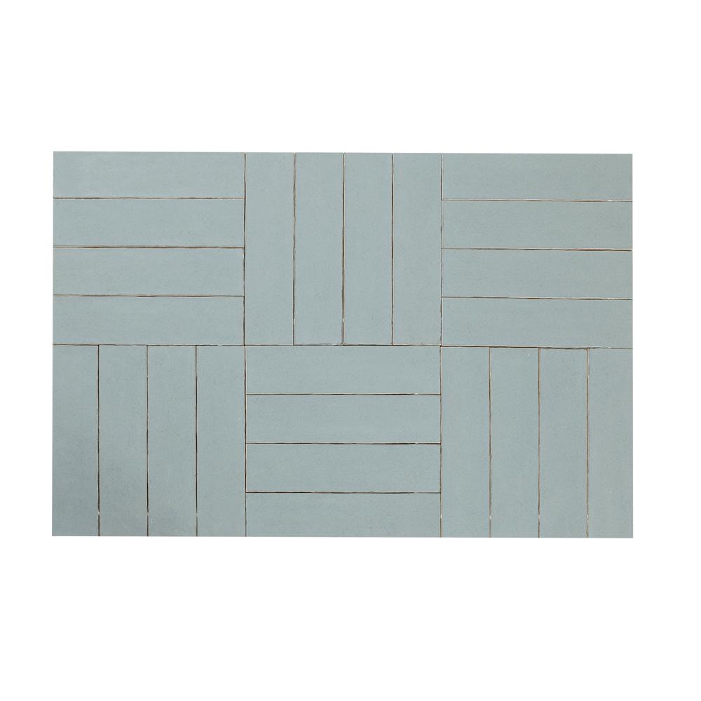 Carreaux de céramique murale Maiolica Crackled Aqua 3 po x 12 po