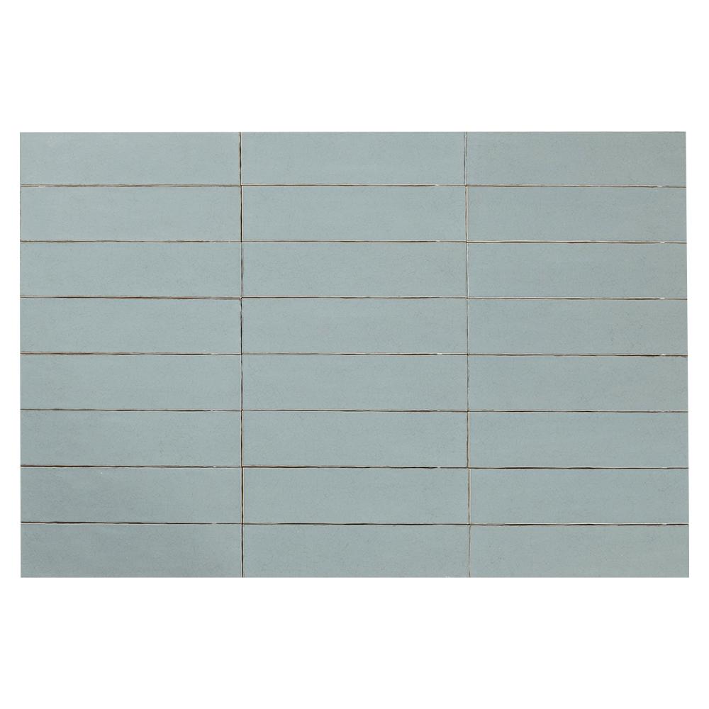 Carreaux de céramique murale Maiolica Crackled Aqua 3 po x 12 po