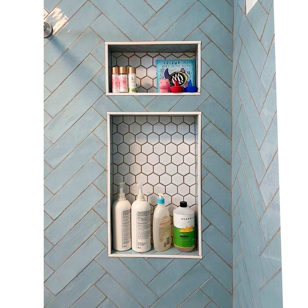 Carreaux de céramique murale Maiolica Crackled Aqua 3 po x 12 po