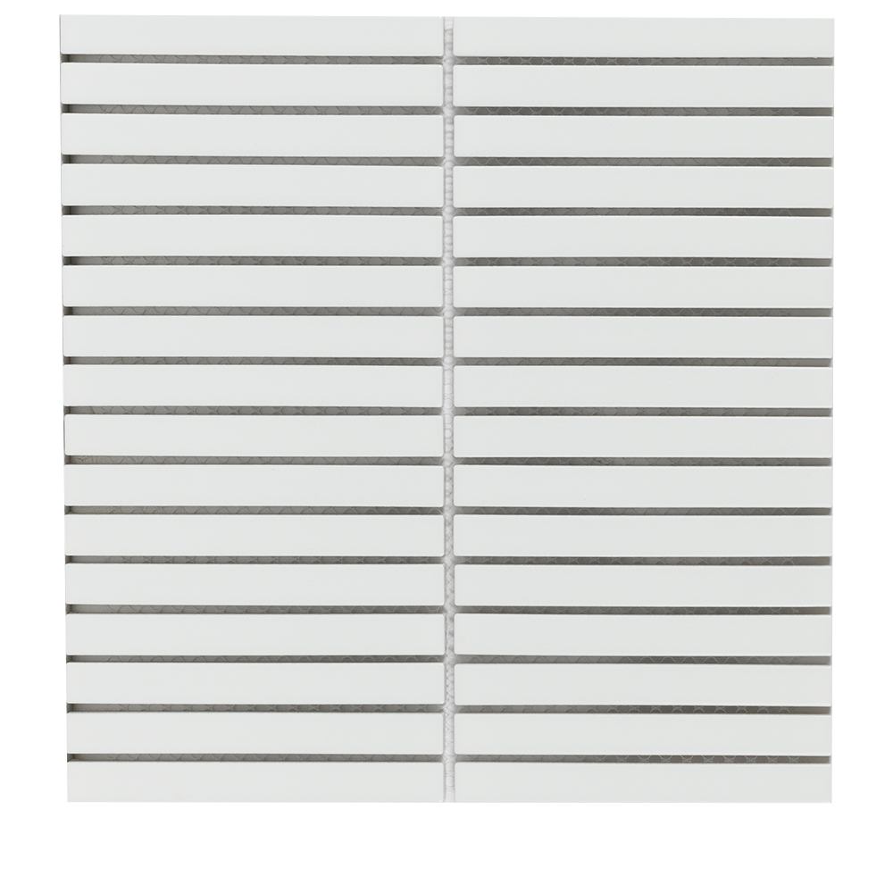 Mosaïque de porcelaine Réglettes 11 3/4 po x 11 5/8 po VERTUO