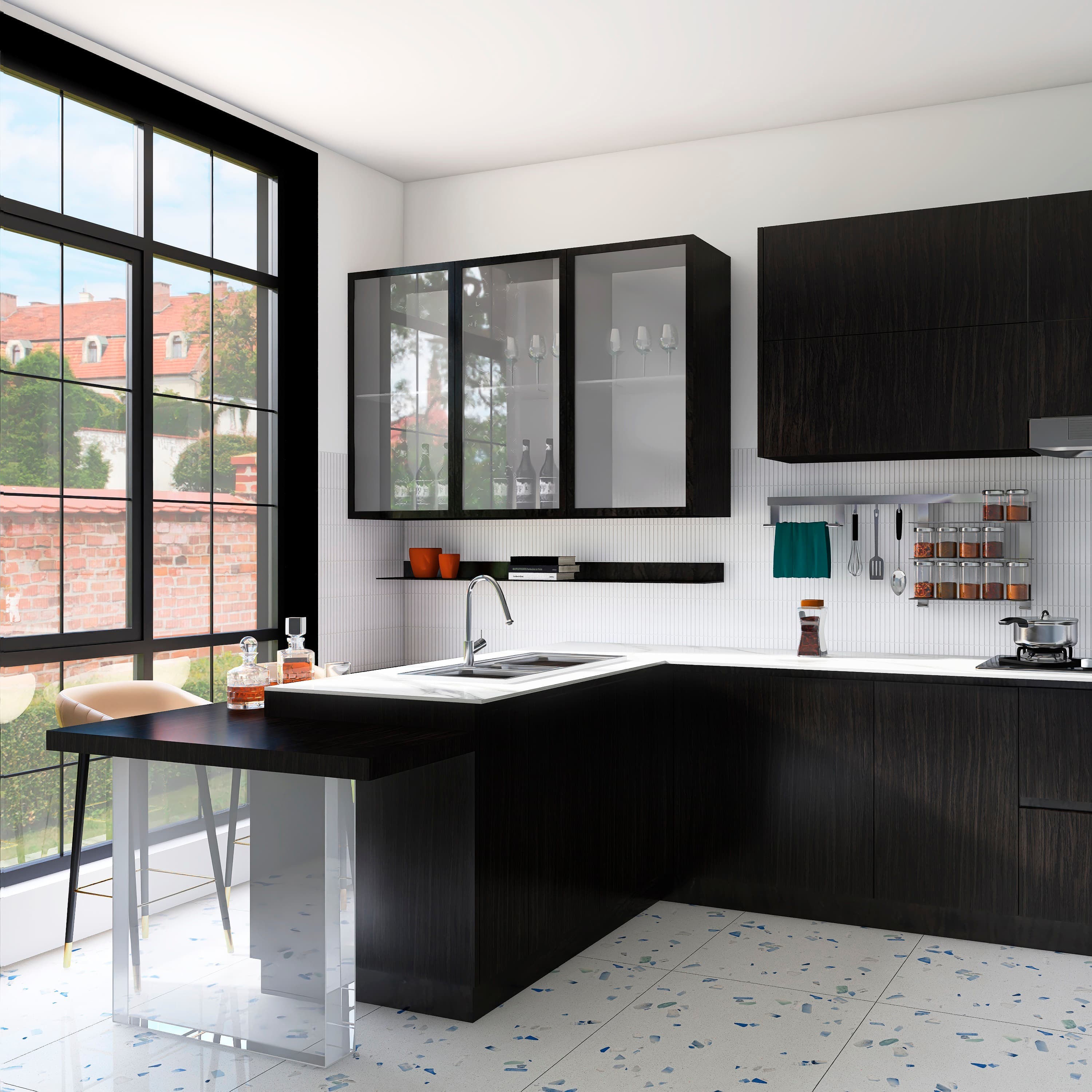 Mosaïque de porcelaine Réglettes 11&nbsp;3/4&nbsp;po&nbsp;x&nbsp;11&nbsp;5/8&nbsp;po VERTUO