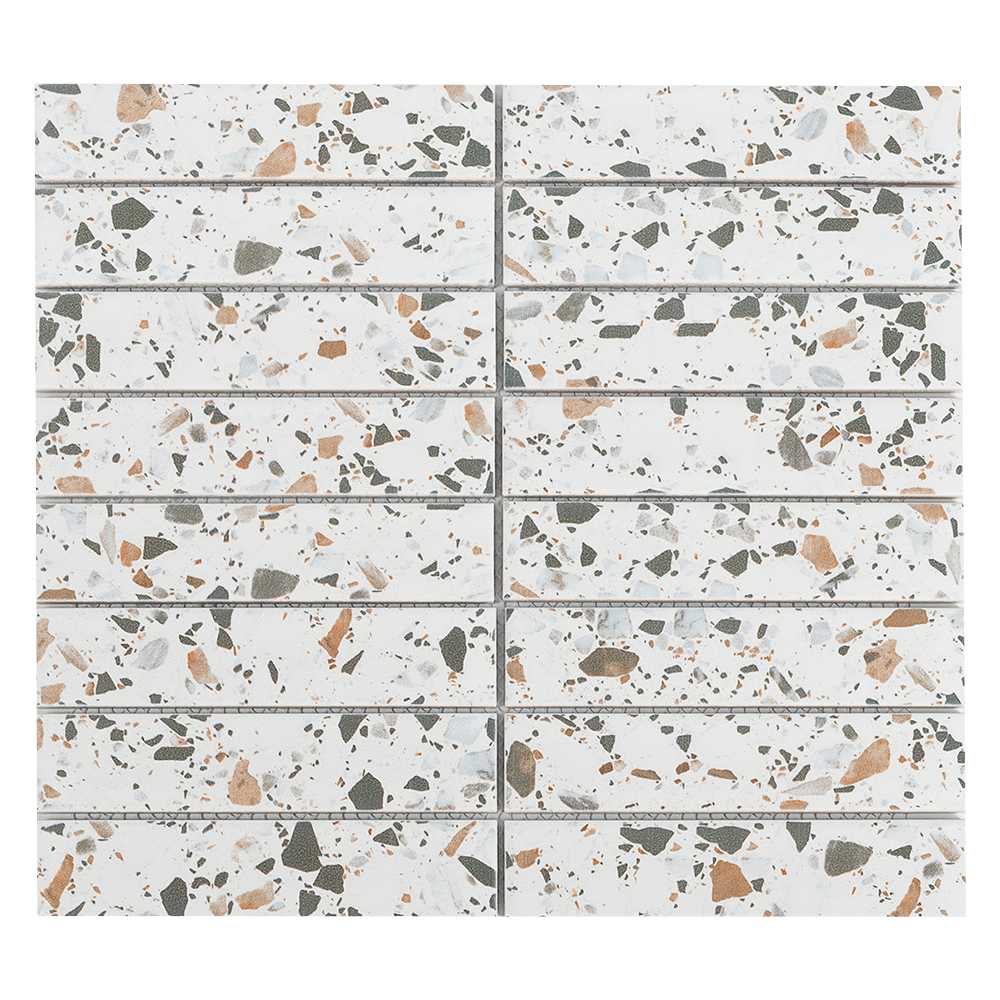 Mosaïque de porcelaine Règles 11 po x 11 5/8 po VERTUO