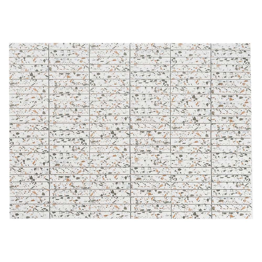 Mosaïque de porcelaine Règles 11 po x 11 5/8 po VERTUO