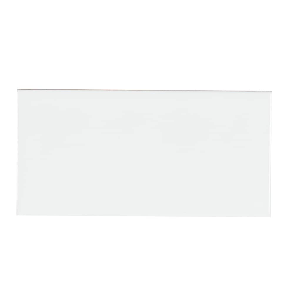 Carreaux de céramique murale blanc lustré 3 po x 6 po