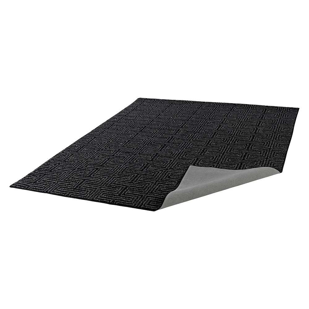Tapis d'intérieur Warren charbon noir 5 pi x 6 pi