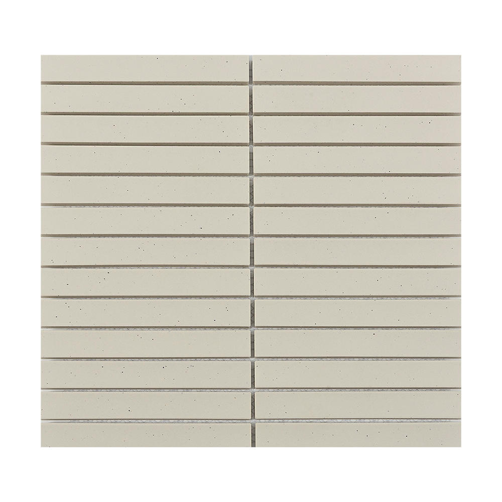 Mosaïque de porcelaine incurvée beige 11&nbsp;3/4&nbsp;po&nbsp;x&nbsp;11&nbsp;5/8&nbsp;po VERTUO