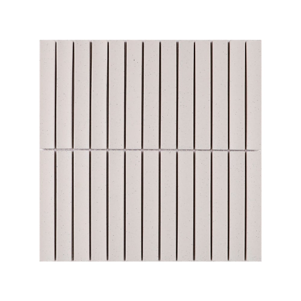 Mosaïque de porcelaine incurvée beige 11&nbsp;3/4&nbsp;po&nbsp;x&nbsp;11&nbsp;5/8&nbsp;po VERTUO