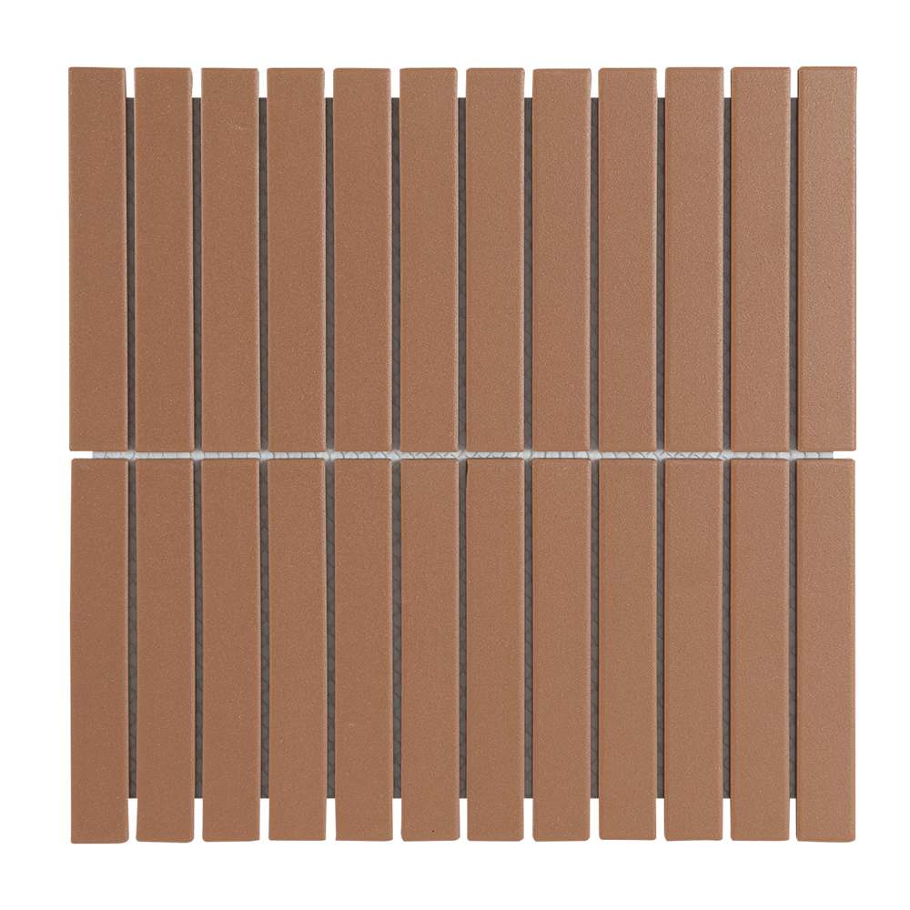 Mosaïque de porcelaine Terracotta 11&nbsp;3/4&nbsp;po&nbsp;x&nbsp;11&nbsp;5/8&nbsp;po VERTUO