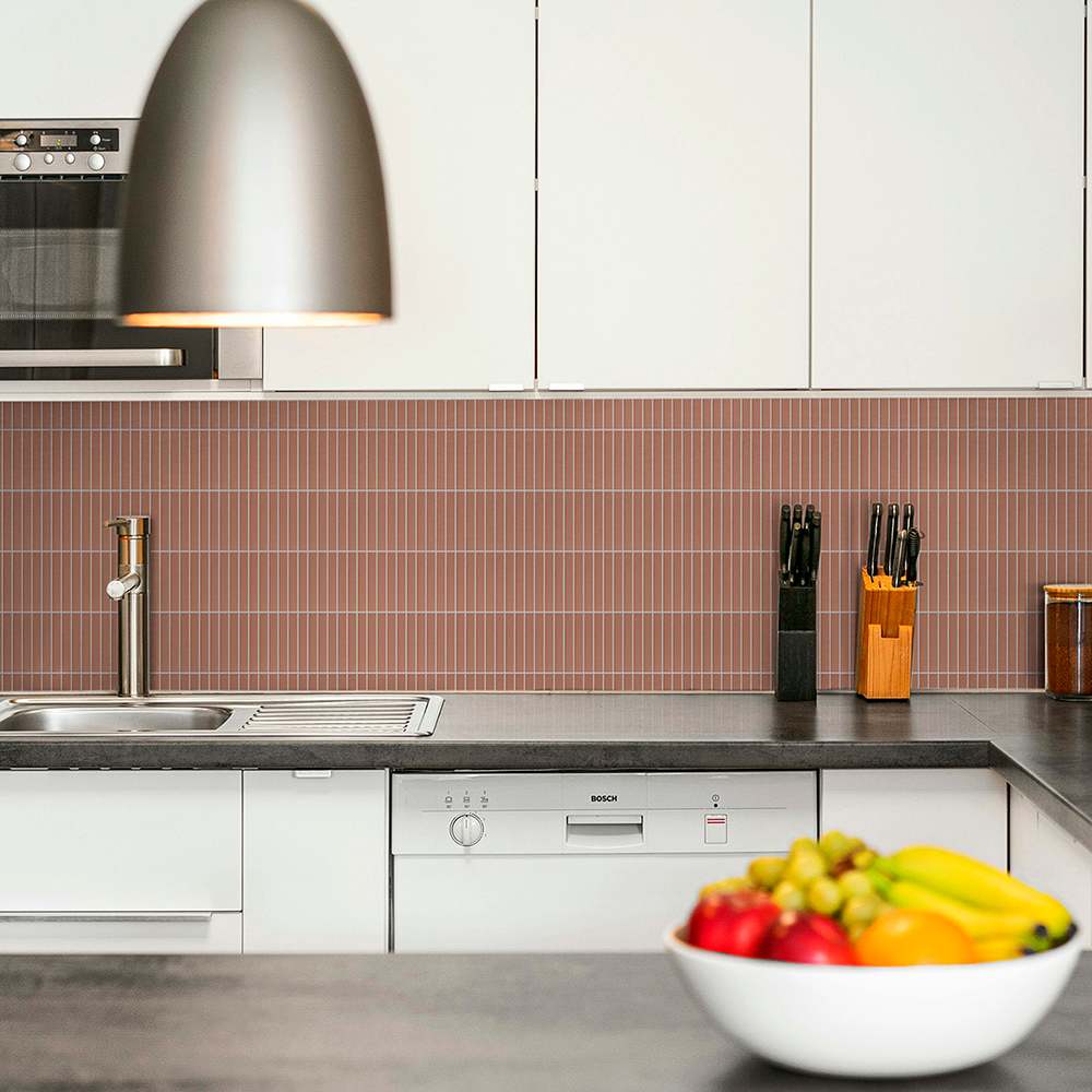 Mosaïque de porcelaine Terracotta 11&nbsp;3/4&nbsp;po&nbsp;x&nbsp;11&nbsp;5/8&nbsp;po VERTUO