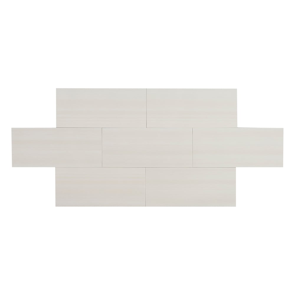 Carreaux de porcelaine rectifiés Firenze bianco 12&nbsp;po&nbsp;x&nbsp;24&nbsp;po