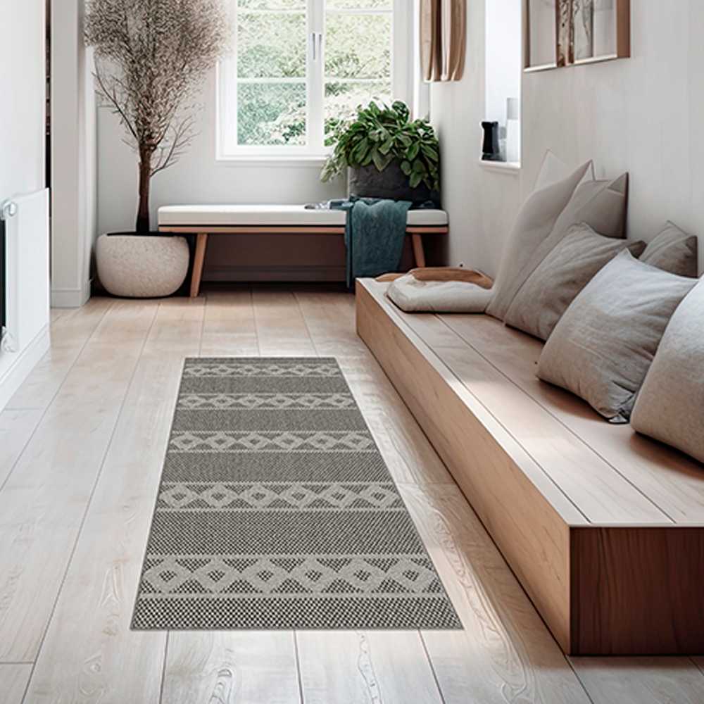 Tapis d'intérieur Florence gris montagne 2&nbsp;pi&nbsp;x&nbsp;5&nbsp;pi