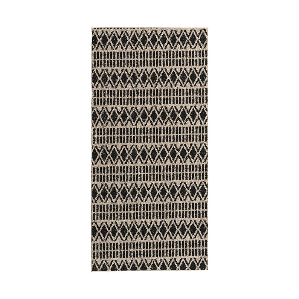 Tapis d'intérieur Aztec jute sombre 3&nbsp;pi&nbsp;x&nbsp;6&nbsp;pi