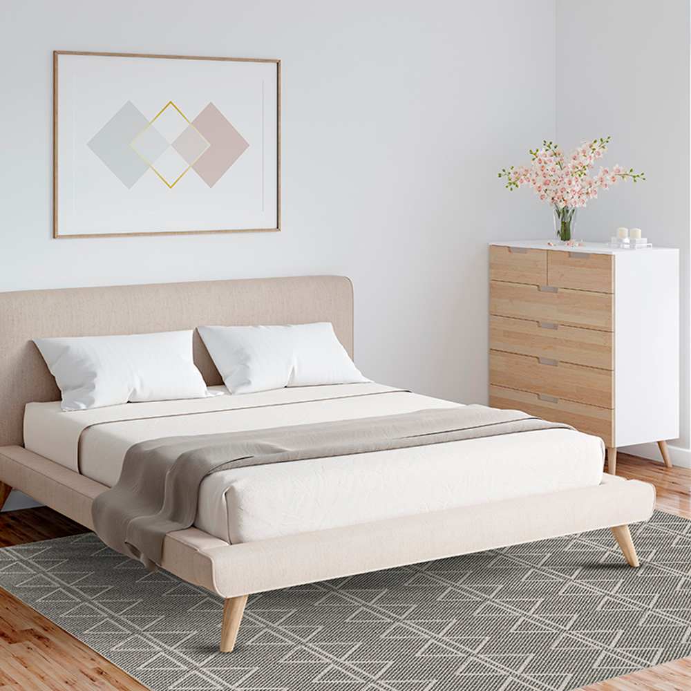 Tapis d'intérieur Vila gris argile 6&nbsp;pi&nbsp;x&nbsp;7&nbsp;pi