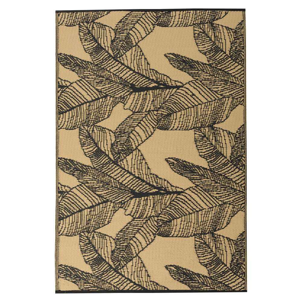 Tapis d'extérieur Feuilles 3&nbsp;pi&nbsp;11&nbsp;po x 5&nbsp;pi&nbsp;11&nbsp;po VERTUO