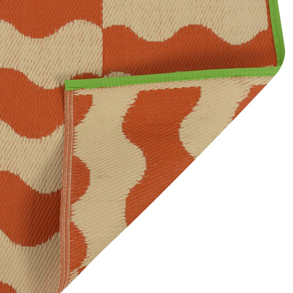 Tapis d'extérieur Orange 3&nbsp;pi&nbsp;11&nbsp;po x 5&nbsp;pi&nbsp;11&nbsp;po VERTUO