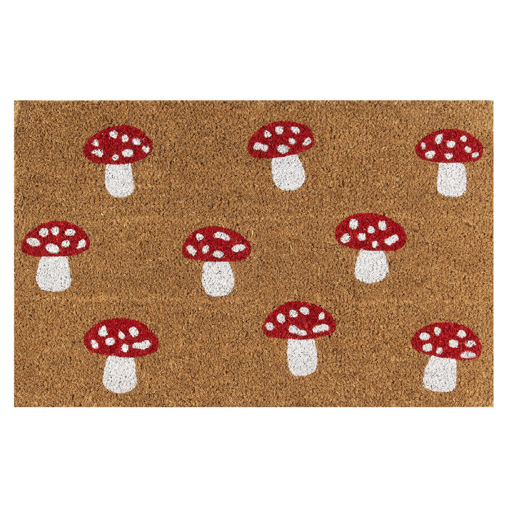 Tapis coco d'extérieur Champignons 20 po x 30 po VERTUO