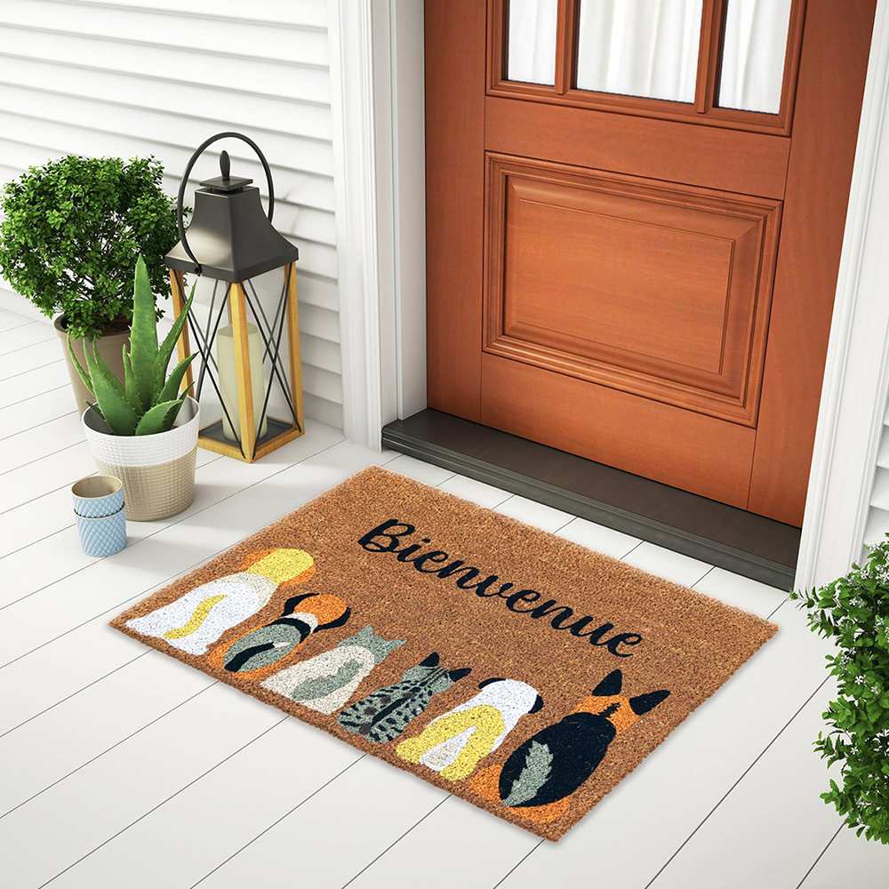 Tapis coco d'extérieur Chats et chiens 20 po x 30 po VERTUO