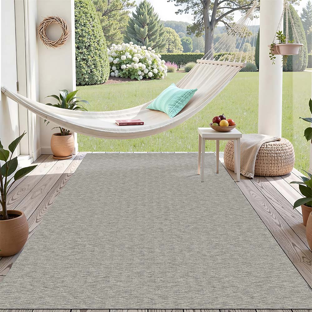 Tapis de patio ignifuge Lyra 5&nbsp;pi&nbsp;x&nbsp;7&nbsp;pi&nbsp;7&nbsp;po VERTUO