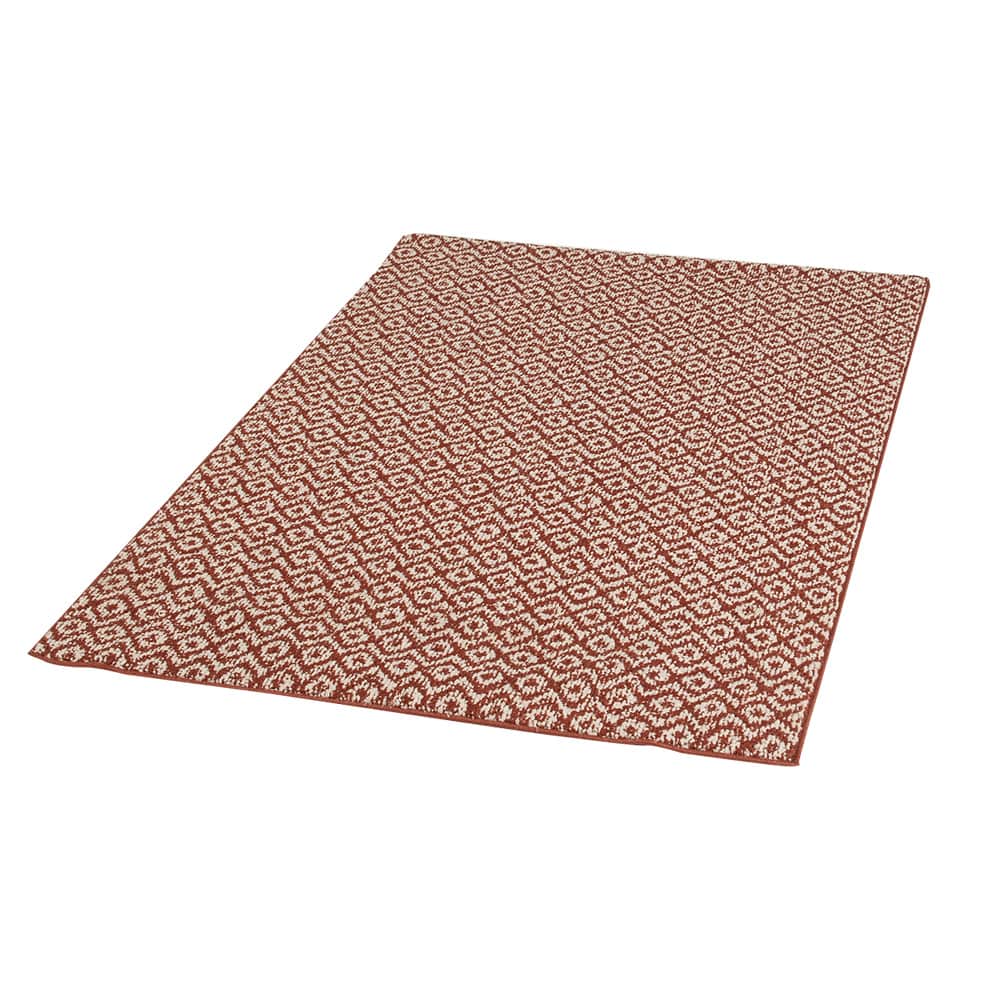 Tapis d’intérieur Amber terracotta 3&nbsp;pi x 4&nbsp;pi
