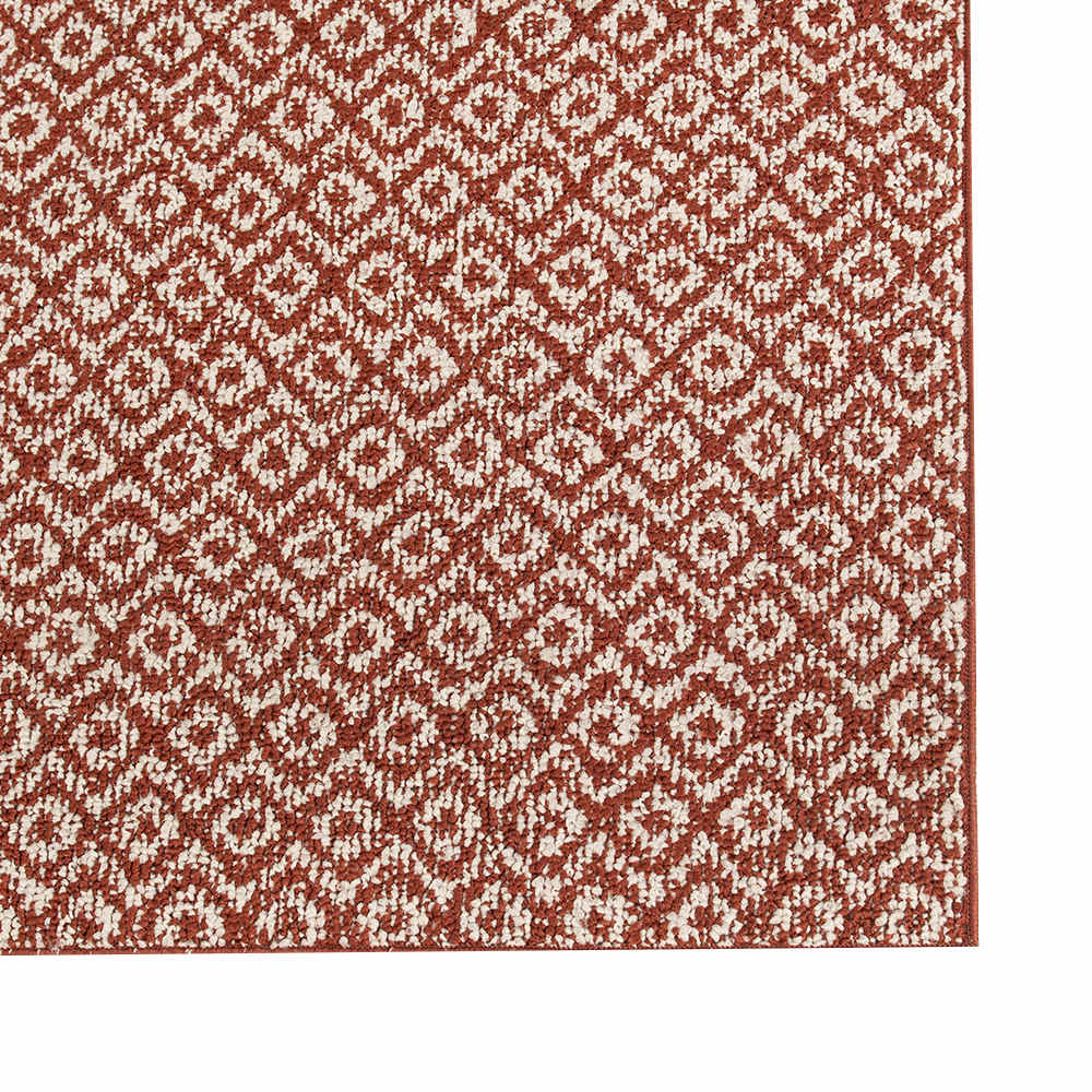 Tapis d’intérieur Amber terracotta 3&nbsp;pi x 4&nbsp;pi
