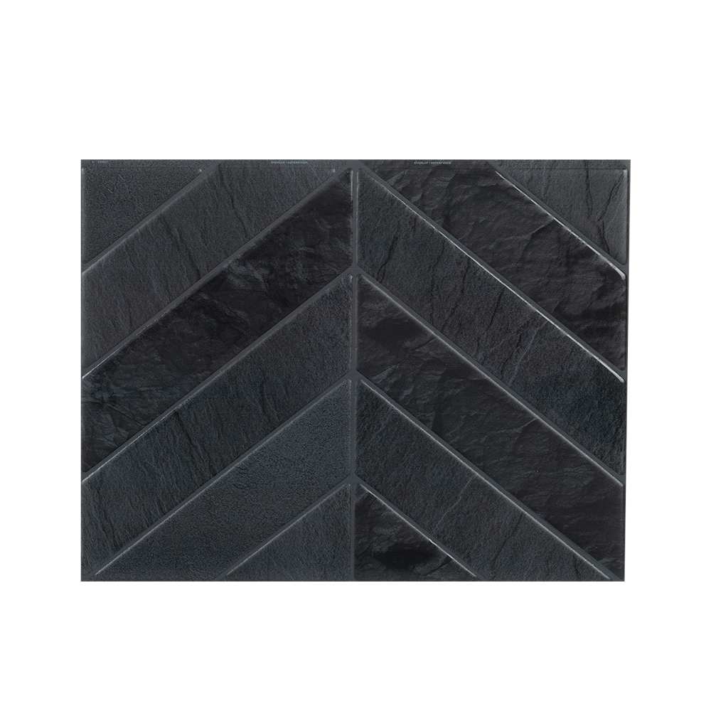 Tuiles adhésives Chevron Marquina 11&nbsp;7/16&nbsp;po&nbsp;x&nbsp;9&nbsp;po Pqt/4