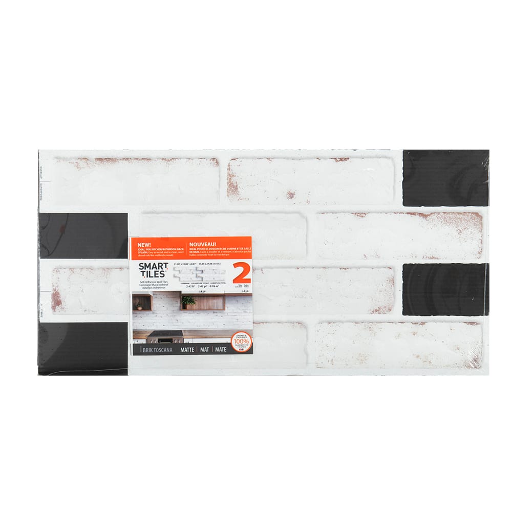 Tuiles adhésives Toscana 21&nbsp;9/32&nbsp;po x 10&nbsp;7/8&nbsp;po Pqt/2