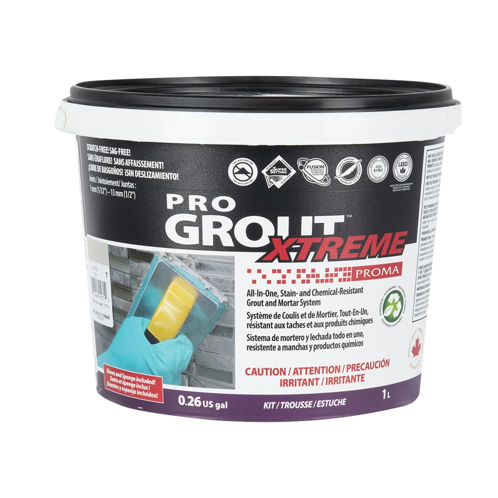 Coulis époxy et Mortier Pro Grout Xtreme os 1&nbsp;L