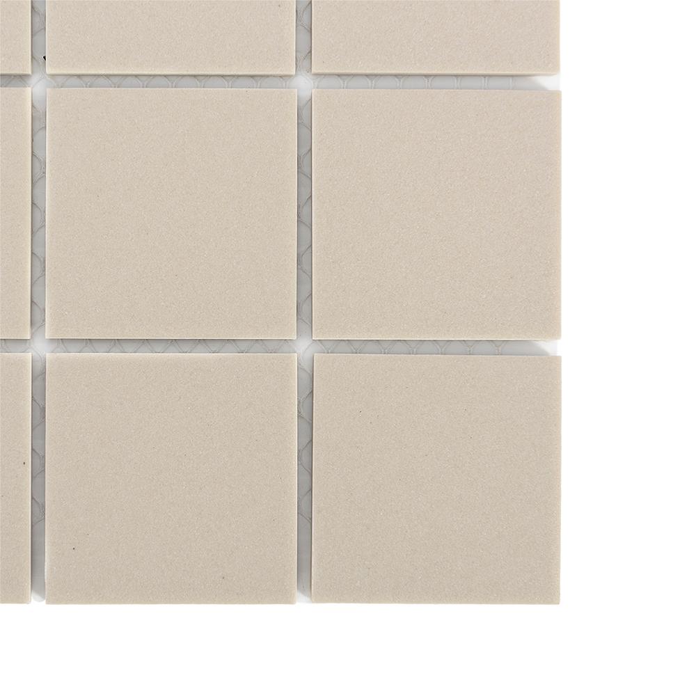 Mosaïque de porcelaine Sable 12&nbsp;po x 12&nbsp;po VERTUO