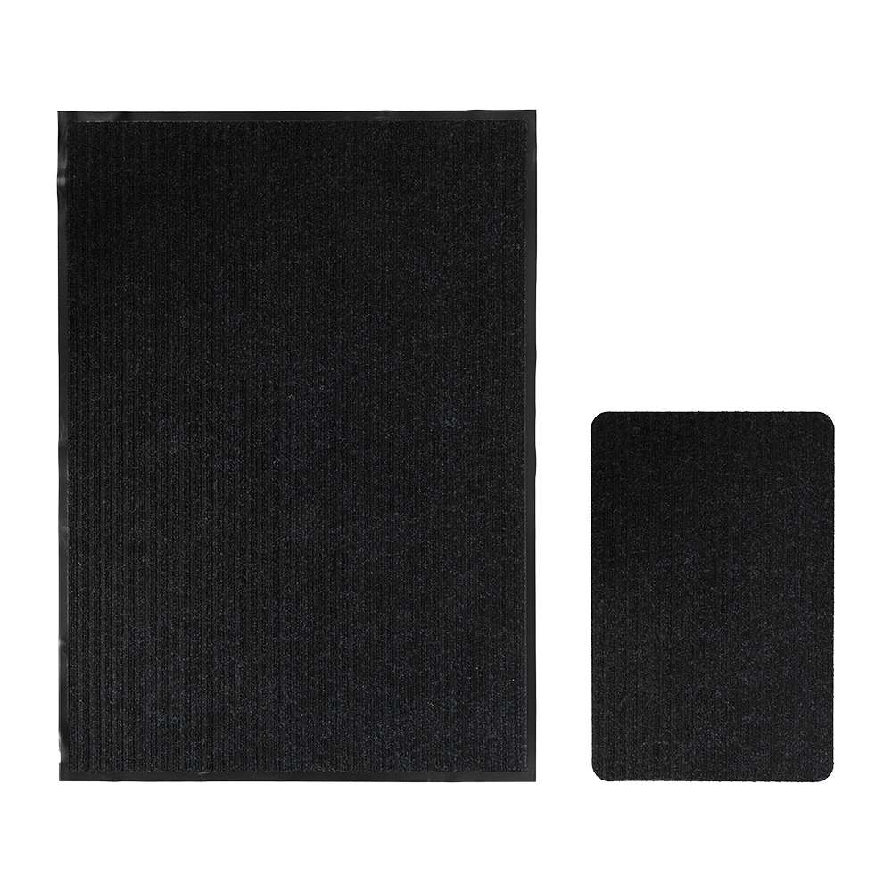 Ensemble de 2 tapis d'intérieur Bogo noirs