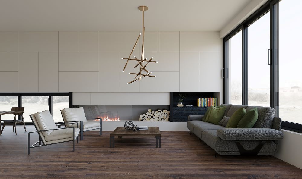 Plancher stratifié 12&nbsp;mm Umber