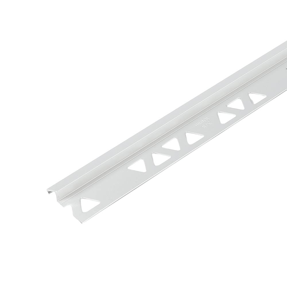 Clear Satin Transition/Reduction Ceramic Floor Edging 8&nbsp;mm&nbsp;x&nbsp;8&nbsp;ft