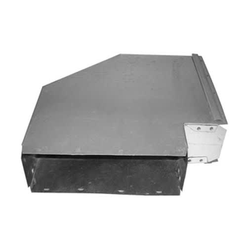 Coude galvanisé long 90° 3 1/4 po x 10 po