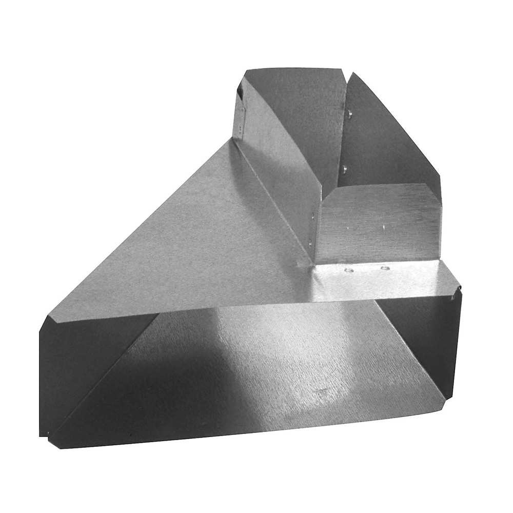 Coude inversé droit 3 1/4 po x 10 po