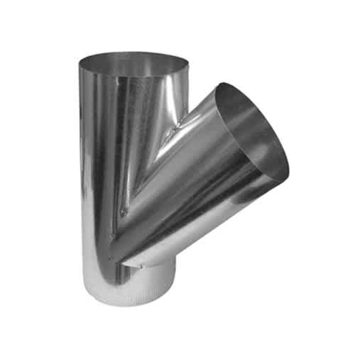 Raccord Y galvanisé 4 po x 4 po x 4&nbsp;po