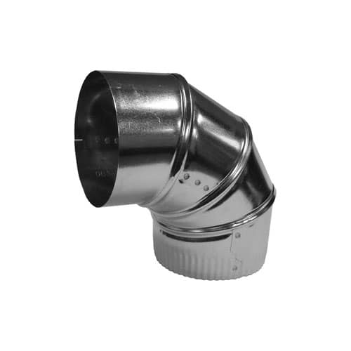 Coude galvanisé ajustable 3 po