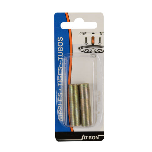 Tiges filetées pour lampe 1 1/2 po Pqt/2