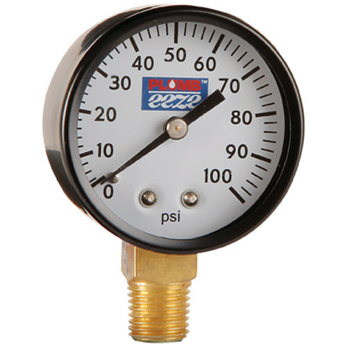 Manometer 1/4 in. MPT Coupling 0 to 100 psi