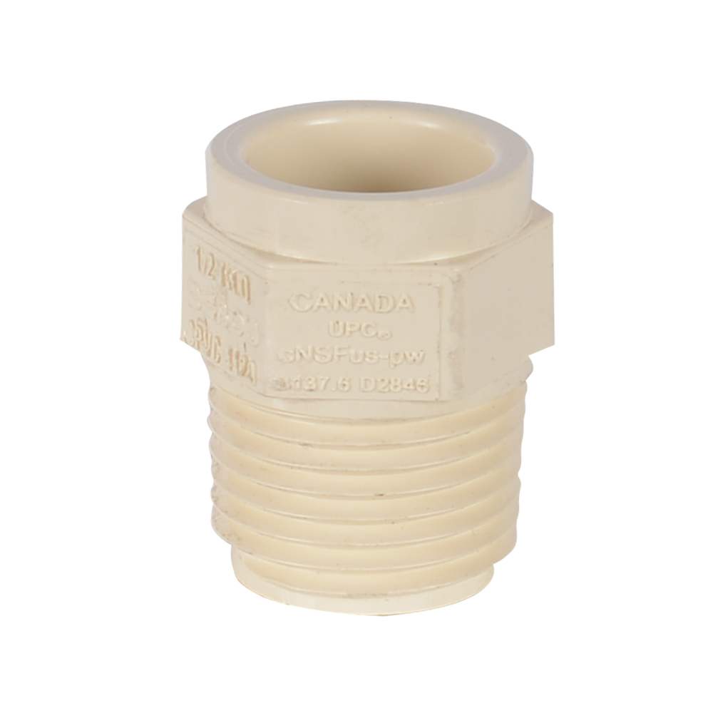 Adaptateur en cPVC 1/2 po (M x F)