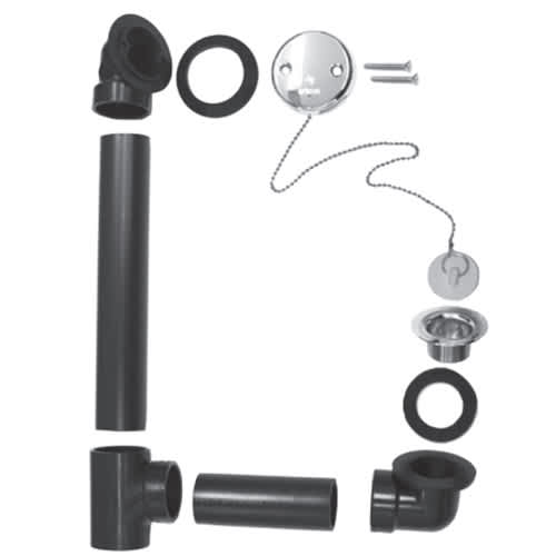 Bath Waste & Overflow (with pipe) 1-1/2 in.