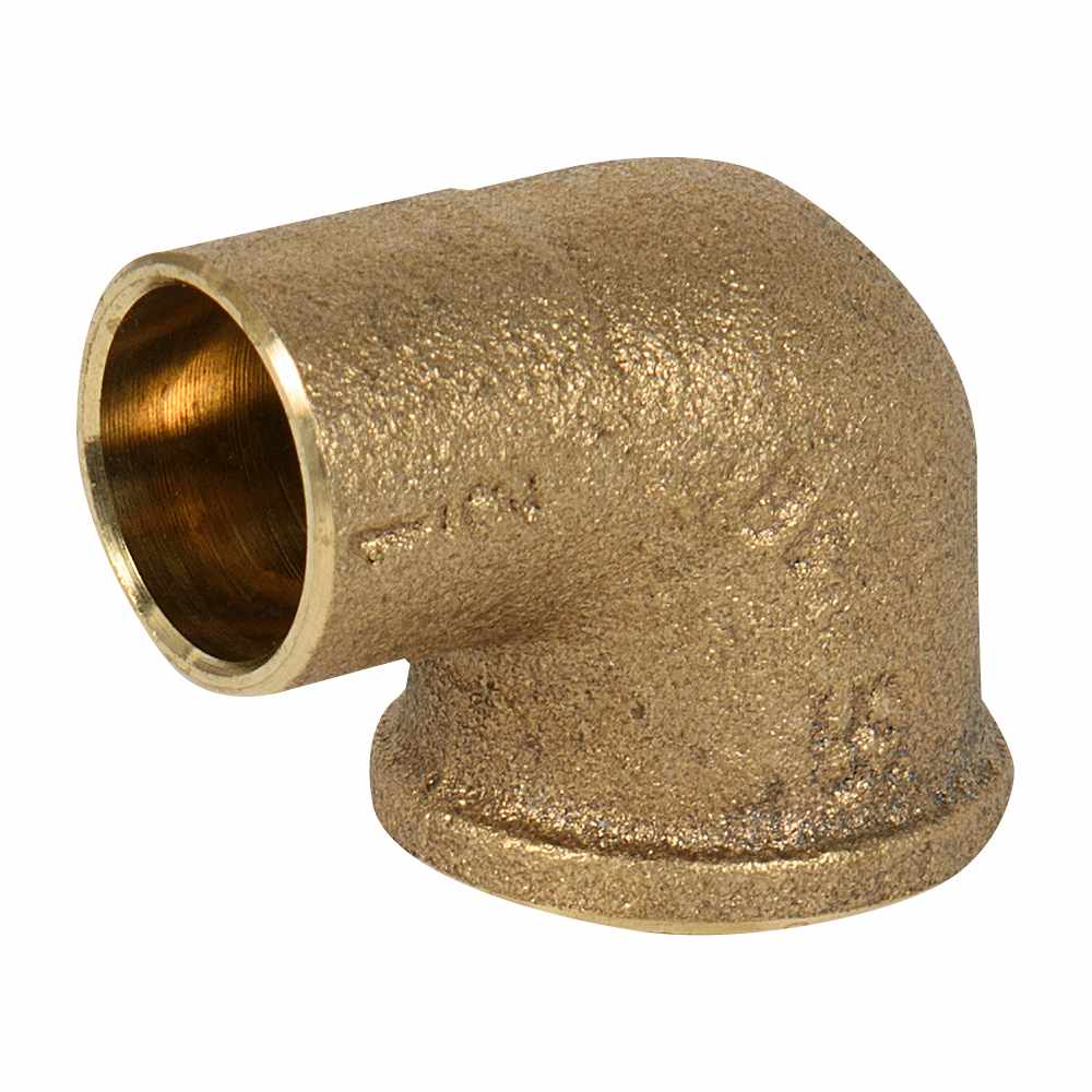 Coude en cuivre 1/2 po soudé x 1/2&nbsp;po&nbsp;FPT