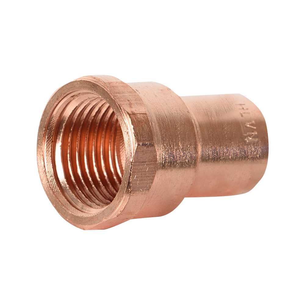 Copper Adapter 1/2 in. SO x 1/2 in. FPT