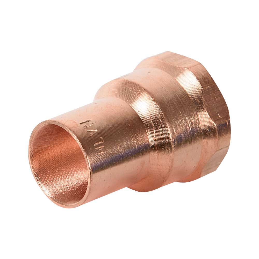 Copper Adapter 1/2 in. SO x 1/2 in. FPT